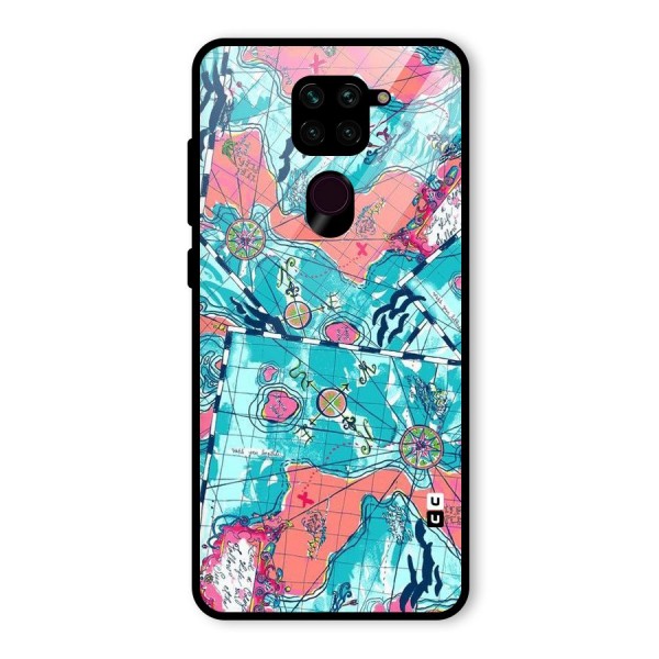 Sea Adventure Glass Back Case for Redmi Note 9