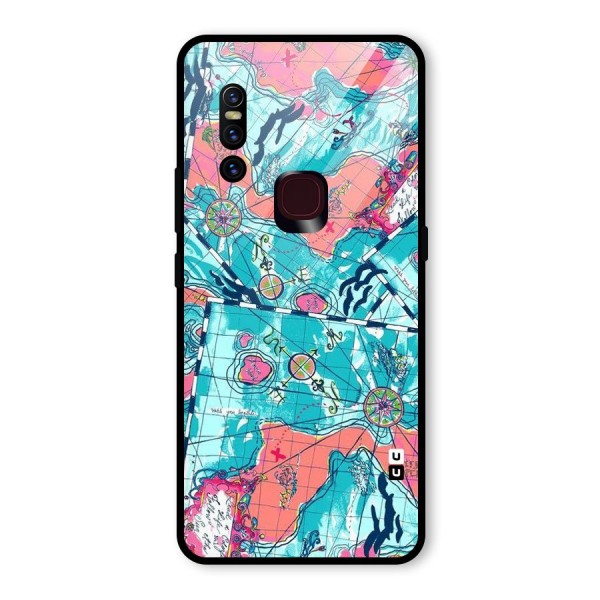 Sea Adventure Glass Back Case for Vivo V15