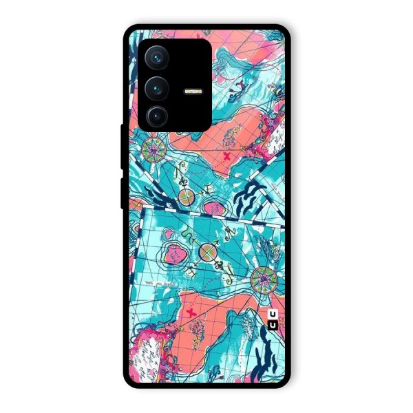 Sea Adventure Glass Back Case for Vivo V23 Pro