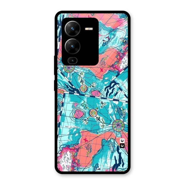 Sea Adventure Glass Back Case for Vivo V25 Pro