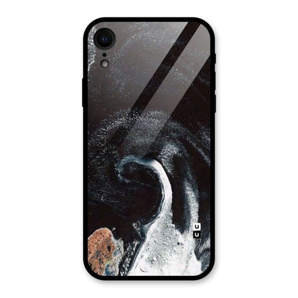 Sea Ice Space Art Glass Back Case for XR