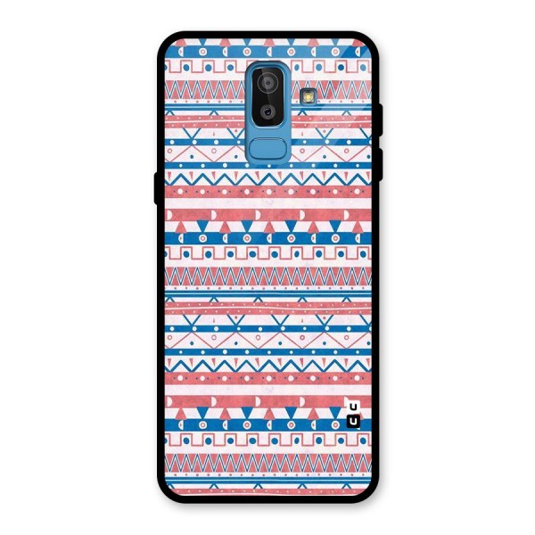 Seamless Ethnic Pattern Glass Back Case for Galaxy J8