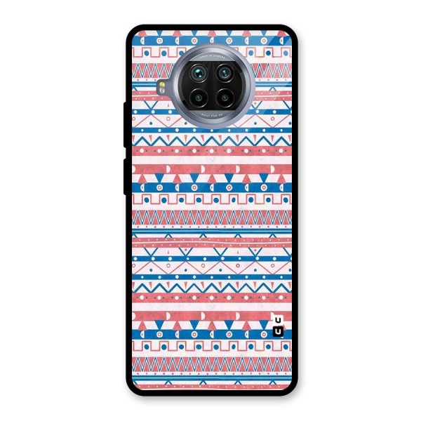 Seamless Ethnic Pattern Glass Back Case for Mi 10i