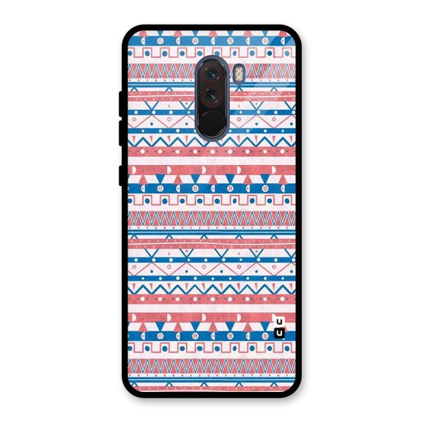 Seamless Ethnic Pattern Glass Back Case for Poco F1