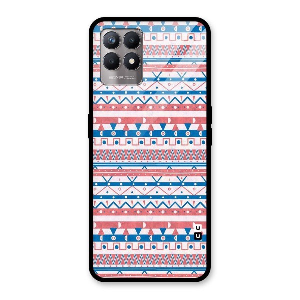 Seamless Ethnic Pattern Glass Back Case for Realme 8i