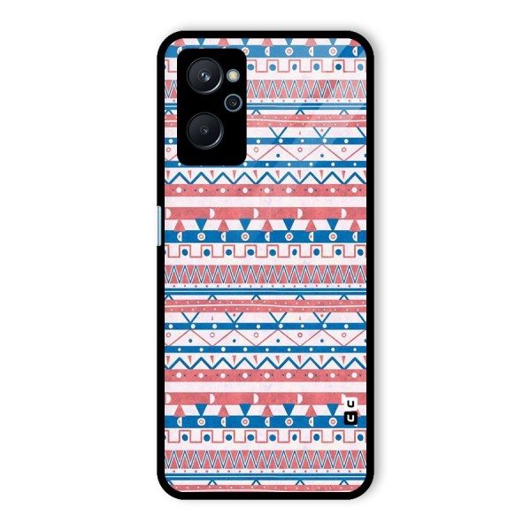 Seamless Ethnic Pattern Glass Back Case for Realme 9i