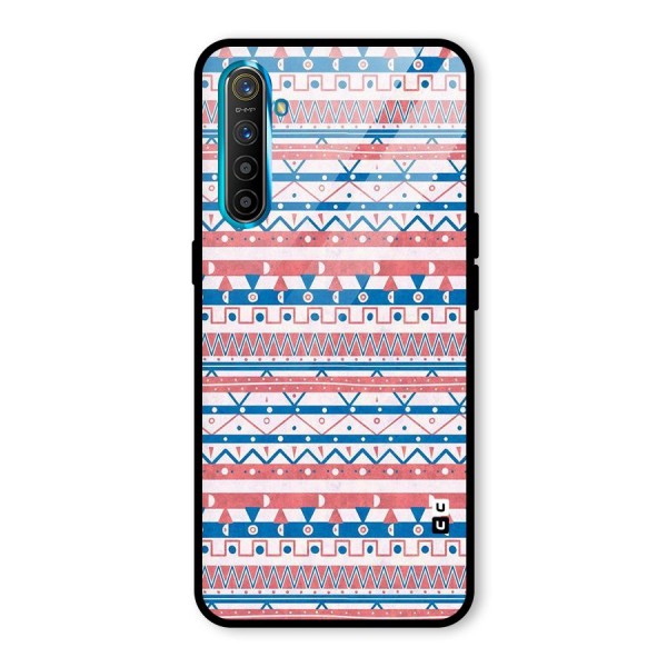 Seamless Ethnic Pattern Glass Back Case for Realme XT