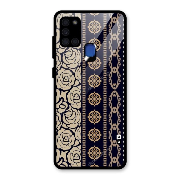 Seamless Pattern Glass Back Case for Galaxy A21s