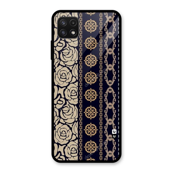 Seamless Pattern Glass Back Case for Galaxy A22 5G