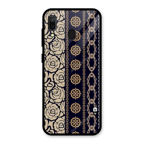 Seamless Pattern Glass Back Case for Galaxy A30