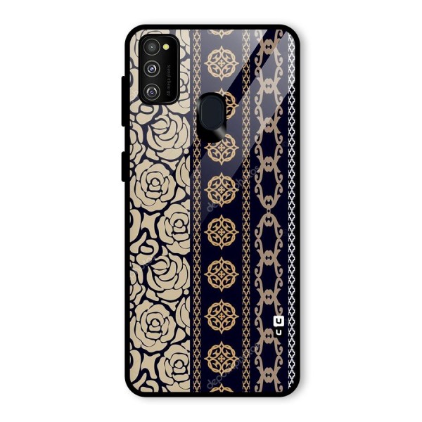 Seamless Pattern Glass Back Case for Galaxy M21