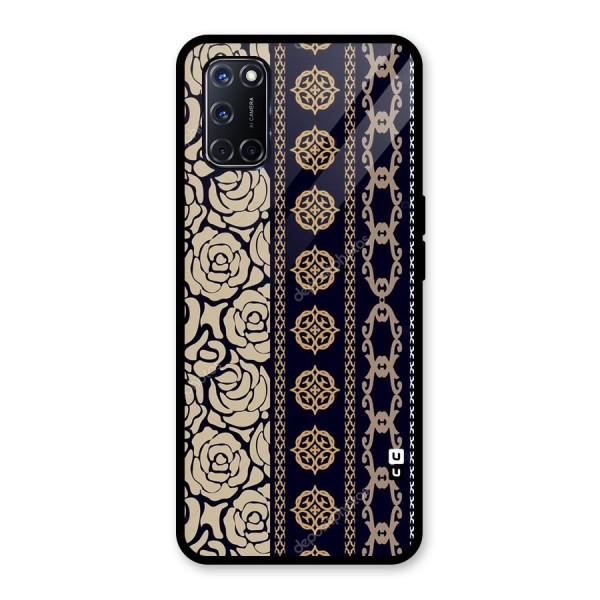 Seamless Pattern Glass Back Case for Oppo A52