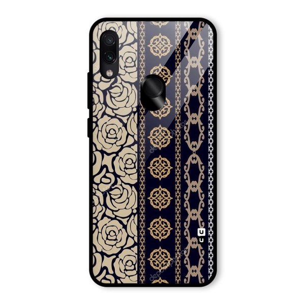 Seamless Pattern Glass Back Case for Redmi Note 7