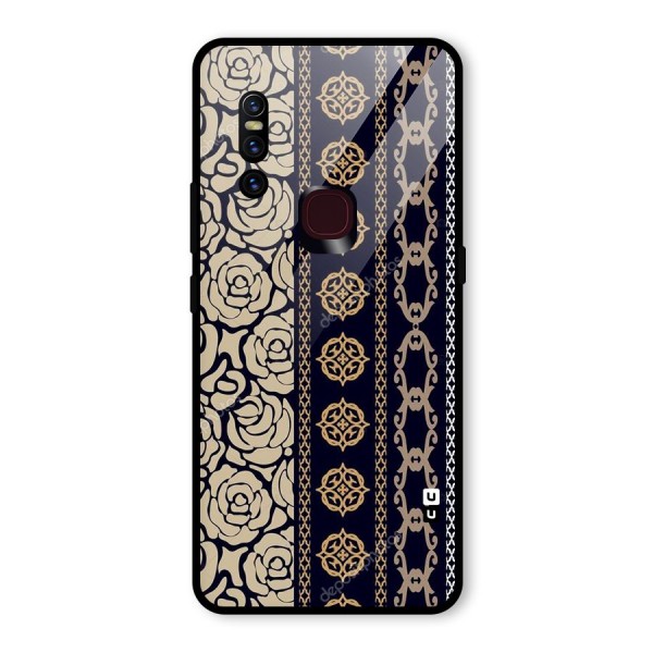 Seamless Pattern Glass Back Case for Vivo V15