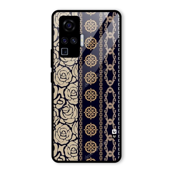 Seamless Pattern Glass Back Case for Vivo X50 Pro