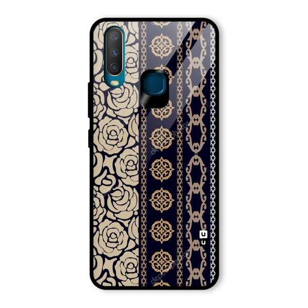 Seamless Pattern Glass Back Case for Vivo Y12