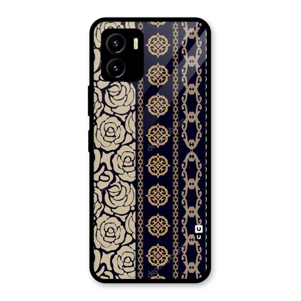 Seamless Pattern Glass Back Case for Vivo Y15s