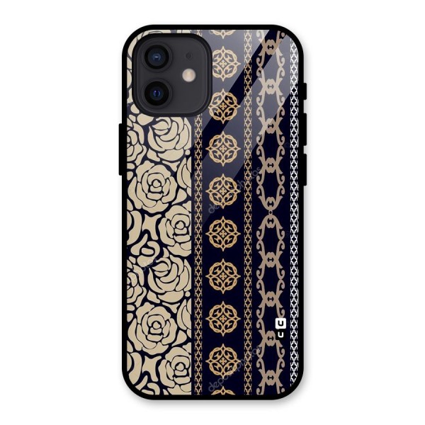 Seamless Pattern Glass Back Case for iPhone 12