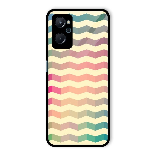 Seamless ZigZag Design Glass Back Case for Realme 9i