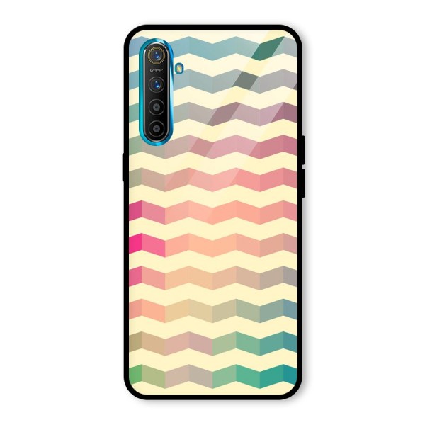 Seamless ZigZag Design Glass Back Case for Realme XT