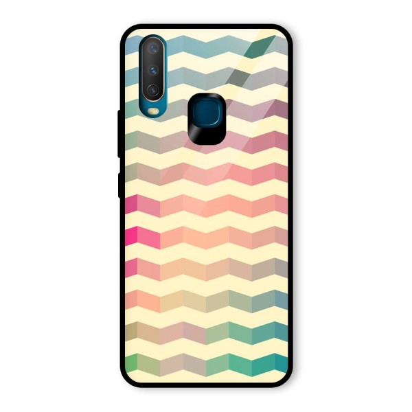 Seamless ZigZag Design Glass Back Case for Vivo Y15