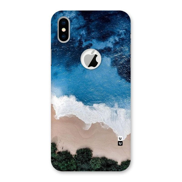 Seaside Back Case for iPhone XS Logo Cut