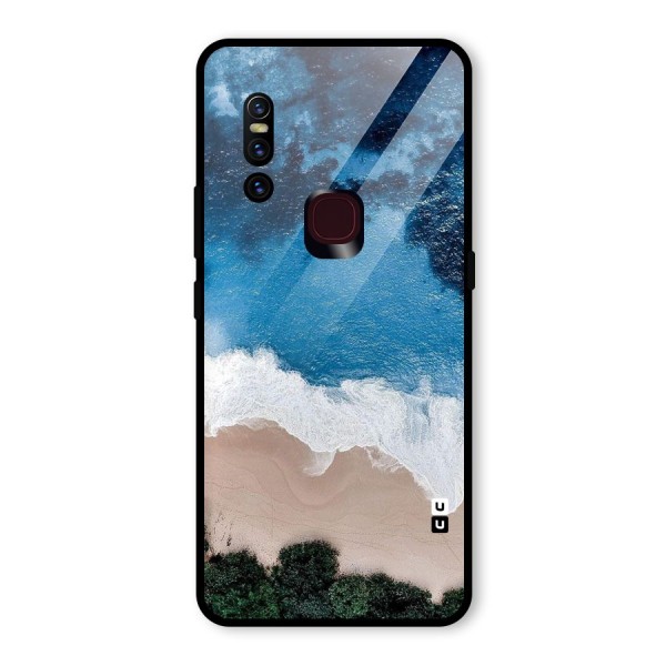 Seaside Glass Back Case for Vivo V15