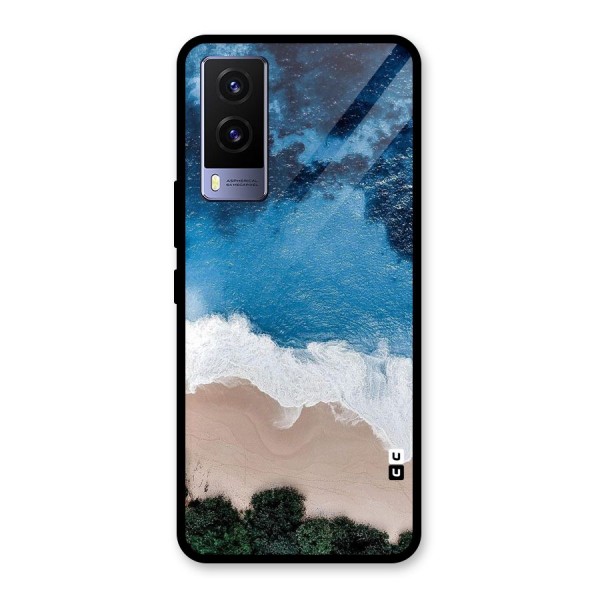 Seaside Glass Back Case for Vivo V21e 5G