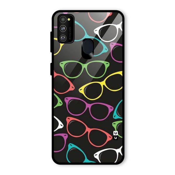 See Colours Glass Back Case for Galaxy M21