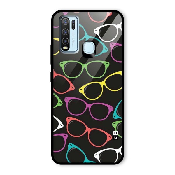 See Colours Glass Back Case for Vivo Y30