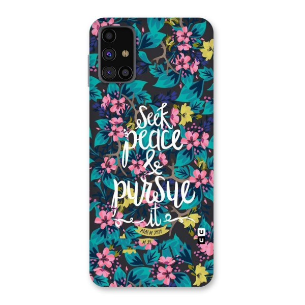 Seek Peace Back Case for Galaxy M31s