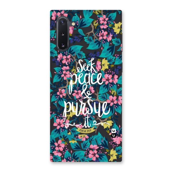 Seek Peace Back Case for Galaxy Note 10