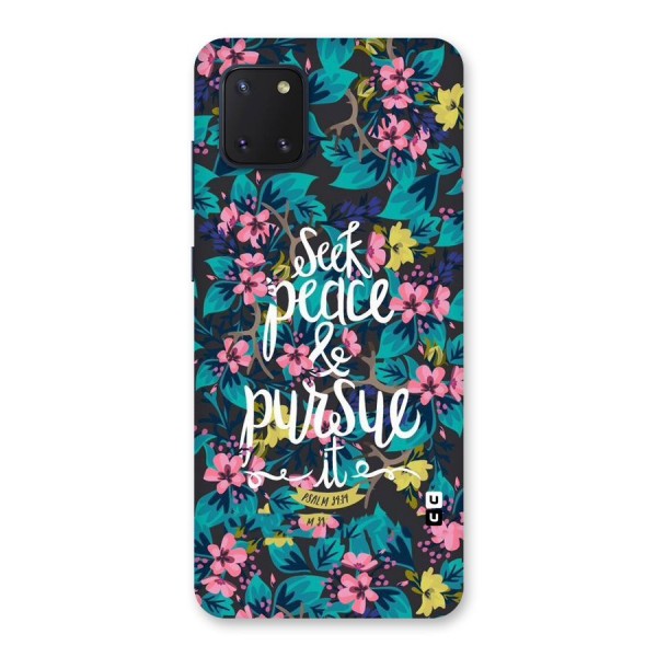 Seek Peace Back Case for Galaxy Note 10 Lite