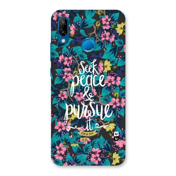 Seek Peace Back Case for Huawei P20 Lite