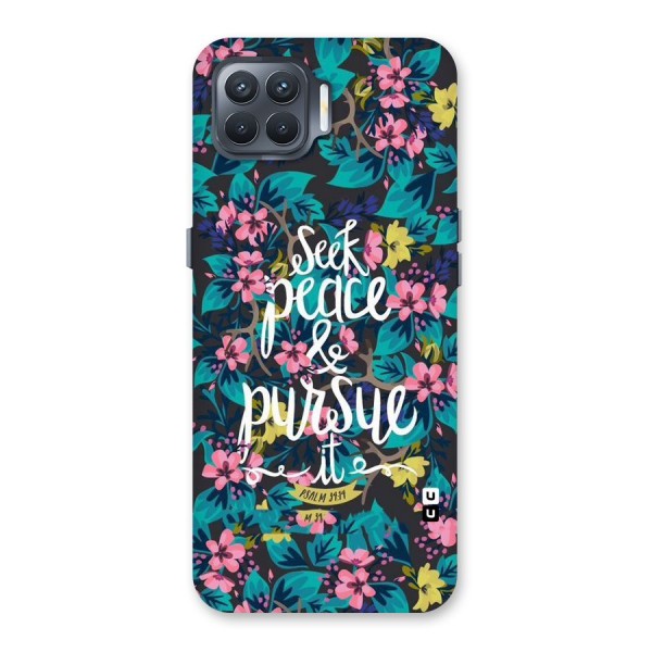 Seek Peace Back Case for Oppo F17 Pro