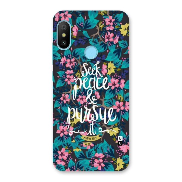 Seek Peace Back Case for Redmi 6 Pro