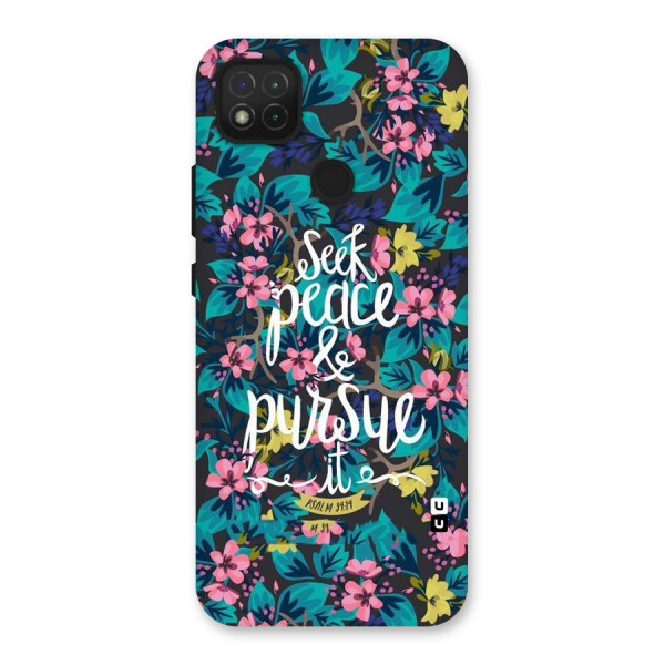 Seek Peace Back Case for Redmi 9C