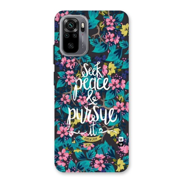 Seek Peace Back Case for Redmi Note 10