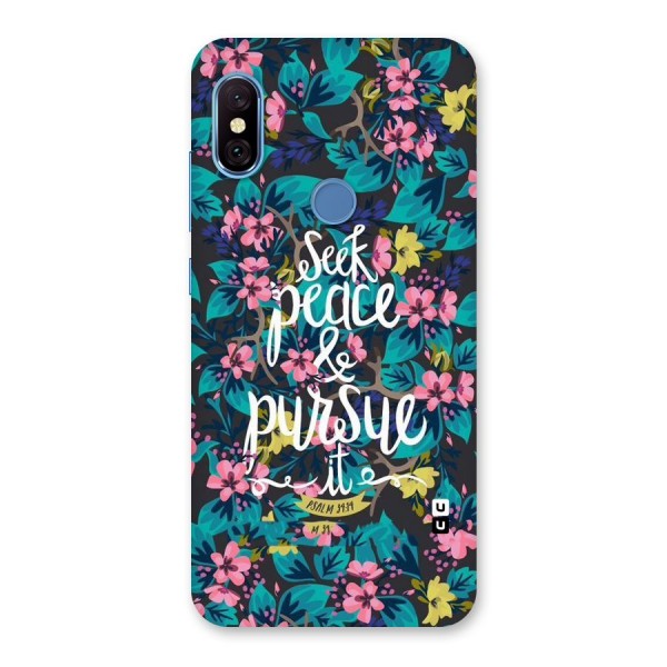 Seek Peace Back Case for Redmi Note 6 Pro