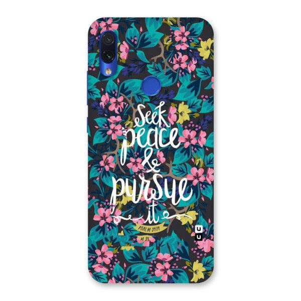 Seek Peace Back Case for Redmi Note 7