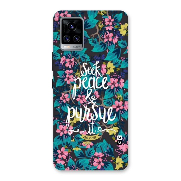 Seek Peace Back Case for Vivo V20 Pro