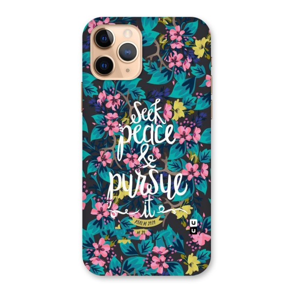 Seek Peace Back Case for iPhone 11 Pro