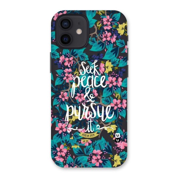 Seek Peace Back Case for iPhone 12