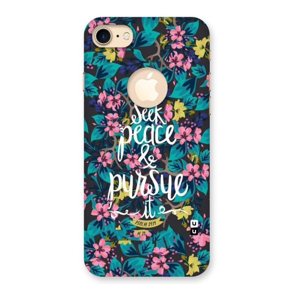 Seek Peace Back Case for iPhone 8 Logo Cut