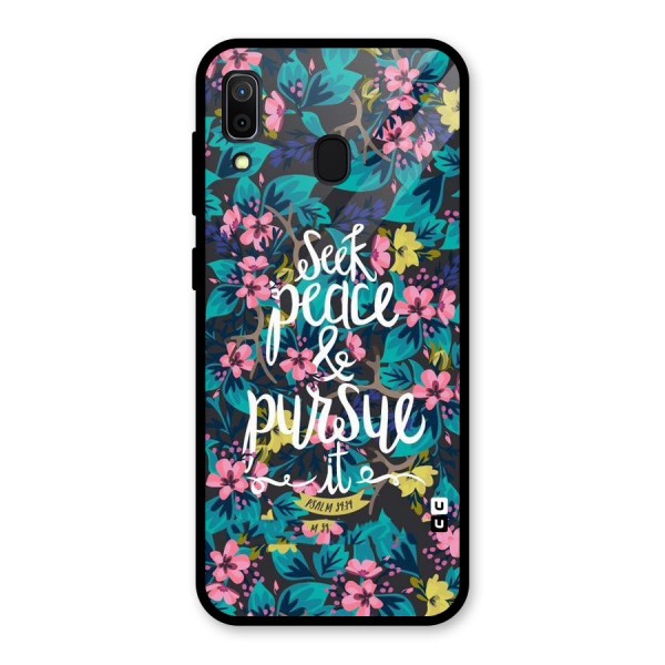 Seek Peace Glass Back Case for Galaxy A30