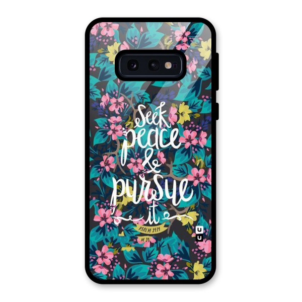 Seek Peace Glass Back Case for Galaxy S10e