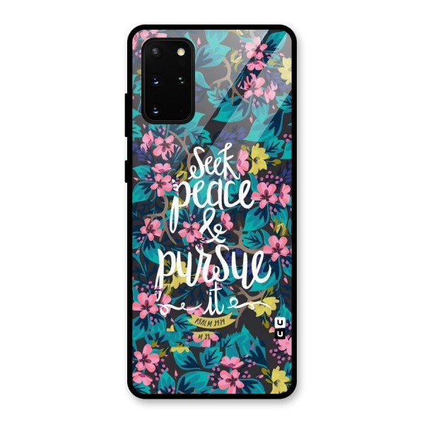 Seek Peace Glass Back Case for Galaxy S20 Plus