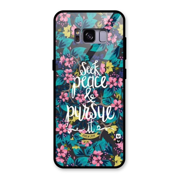 Seek Peace Glass Back Case for Galaxy S8