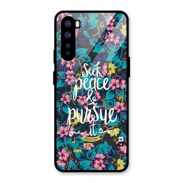 Seek Peace Glass Back Case for OnePlus Nord