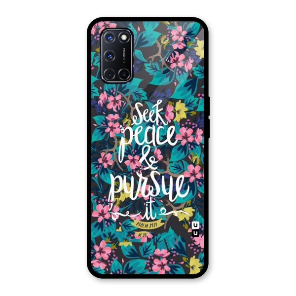 Seek Peace Glass Back Case for Oppo A52